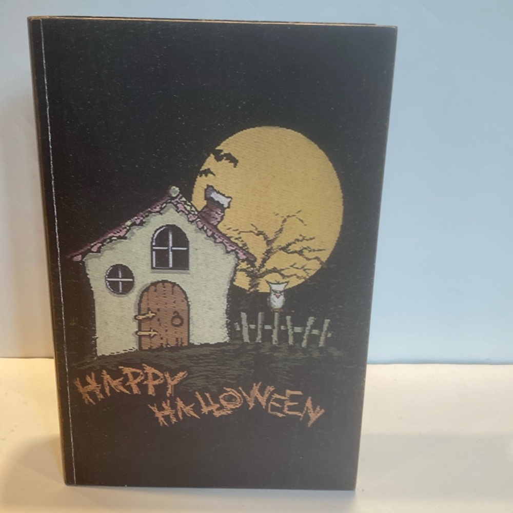 Vintage Wooden “Happy Halloween “ Book Box